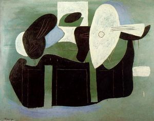 Pablo Picasso - Musical instruments on a table 1