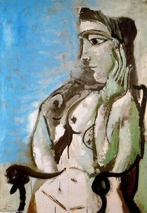 Pablo Picasso - Naked woman in an armchair
