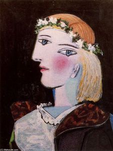 Pablo Picasso - Retrato de Marie-Thérèse Walter con guirnalda