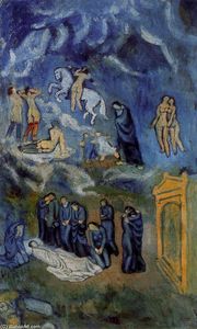 Pablo Picasso - The Burial of Casagemas. Evocation