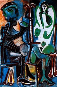 Pablo Picasso - The painter and his model 3