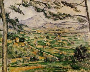 Paul Cezanne - Mont Sainte-Victoire with Large Pine