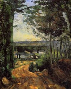 Paul Cezanne - Road, Trees and Lake