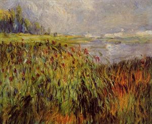 Pierre-Auguste Renoir - Bulrushes on the Banks of the Seine