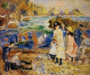 Pierre-Auguste Renoir - Children by the Sea in Guernsey