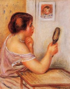 Pierre-Auguste Renoir - Gabrielle Holding a Mirror with a Portrait of Coco