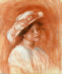 Pierre-Auguste Renoir - Head of a Girl