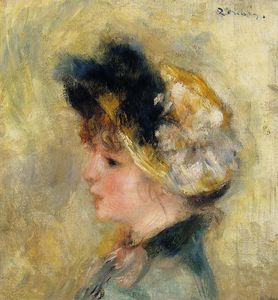 Pierre-Auguste Renoir - Head of a Young Girl 1