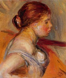 Pierre-Auguste Renoir - Head of a Young Girl