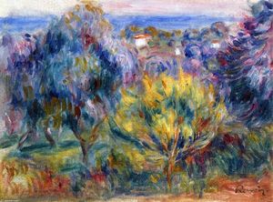 Pierre-Auguste Renoir - Landscape with a View of the Sea