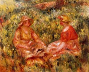 Pierre-Auguste Renoir - Two Women in the Grass