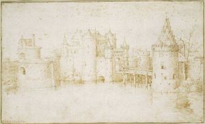 Pieter Bruegel The Elder - Walls Towers and Gates of Amsterdam