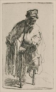Rembrandt Van Rijn - A Beggar with a Wooden Leg
