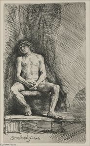 Rembrandt Van Rijn - A Figure, Formerly called -The Prodigal Son-