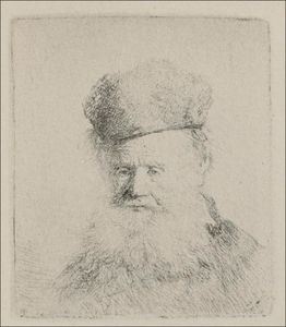 Rembrandt Van Rijn - A Man with a Large Beard and a Low Fur Cap