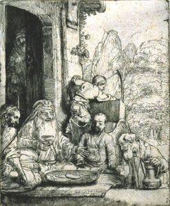Rembrandt Van Rijn - Abraham Entertaining the Angels