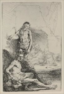 Rembrandt Van Rijn - Academical Figures of Two Men