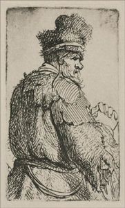 Rembrandt Van Rijn - An Old Man Seen from Behind