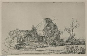 Rembrandt Van Rijn - Landscape with a Man Sketching a Scene
