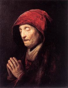 Rembrandt Van Rijn - Old Woman Praying