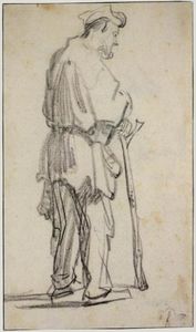 Rembrandt Van Rijn - Standing Beggar Turned to the Right