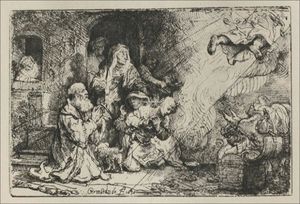 Rembrandt Van Rijn - The Angel Asceding from Tobit and his Family