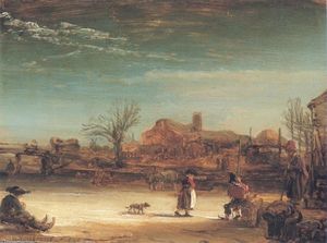 Rembrandt Van Rijn - Winter-Landscape