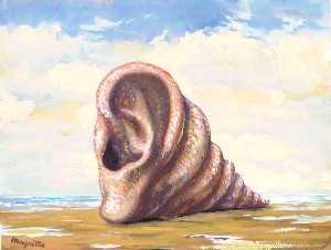 Rene Magritte - Untitled (Shell in the form of an ear)