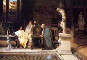 Lawrence Alma-Tadema - A Roman Art Lover
