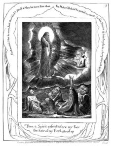 William Blake - The vision of Eliphaz 2