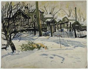 Charles Ephraim Burchfield - Backyards in Winter