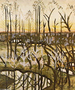 Charles Ephraim Burchfield - March Pools At Twilight