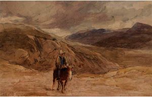 David Cox - A Traveller On Horseback