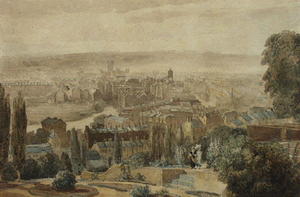 David Cox - A View Of Bath From Beacon Hill
