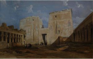 David Roberts - The Temple Of Philae, Egypt