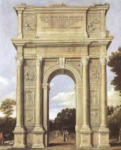 Domenichino (Domenico Zampieri) - A Triumphal Arch of Allegories