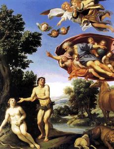 Domenichino (Domenico Zampieri) - Adam and Eve