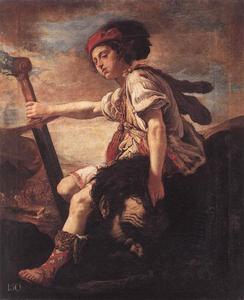 Domenico Feti (Domenico Fetti) - David with the Head of Goliath