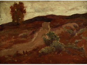Eanger Irving Couse - Road Over Hill