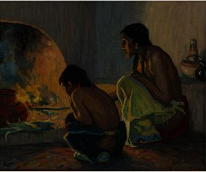 Eanger Irving Couse - The Evening Meal