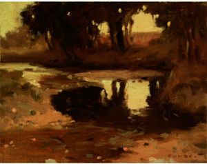 Eanger Irving Couse - Tree Reflections