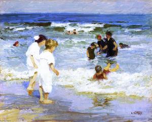 Edward Henry Potthast - Playing in the Water