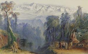 Edward Lear - Kinchinjunga From Darjeeling, Himalayas