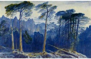 Edward Lear - The Pine Forest Of Bavella, Corsica