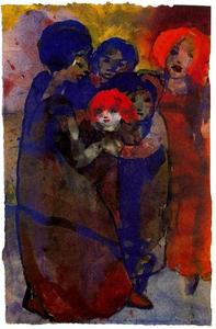 Emile Nolde - Group with Children