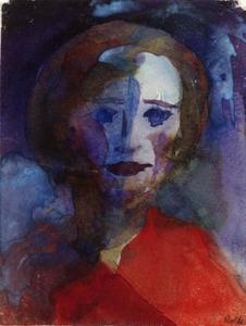 Emile Nolde - Lady in Red