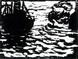 Emile Nolde - Large boats and small steam