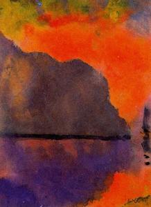 Emile Nolde - Life by the Sea (in Evening Light)