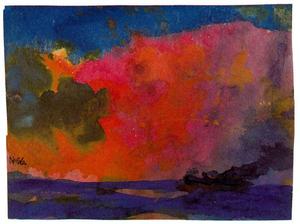 Emile Nolde - Sea with Colourful Sky