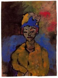 Emile Nolde - Woman (in a Blue Hat)
